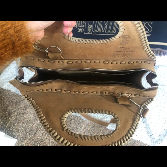 Handmade vintage Tanzania Chui leather bag - Picture 4 of 5